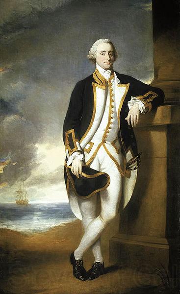 George Dance the Younger Portrait of Captain Hugh Palliser Spain oil painting art